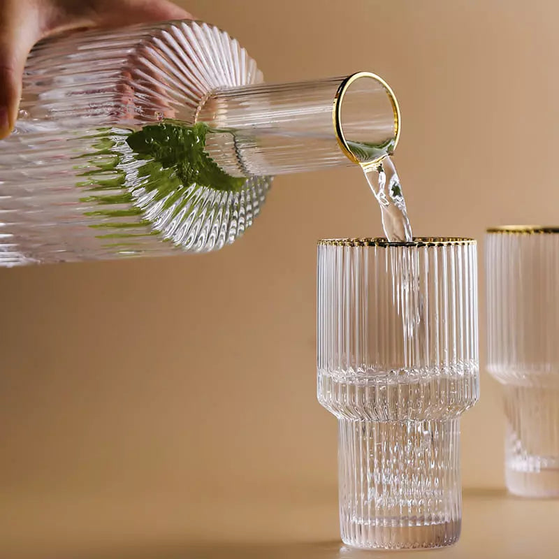 Borosilicate Glass Pitcher with Cups Juice Pitcher