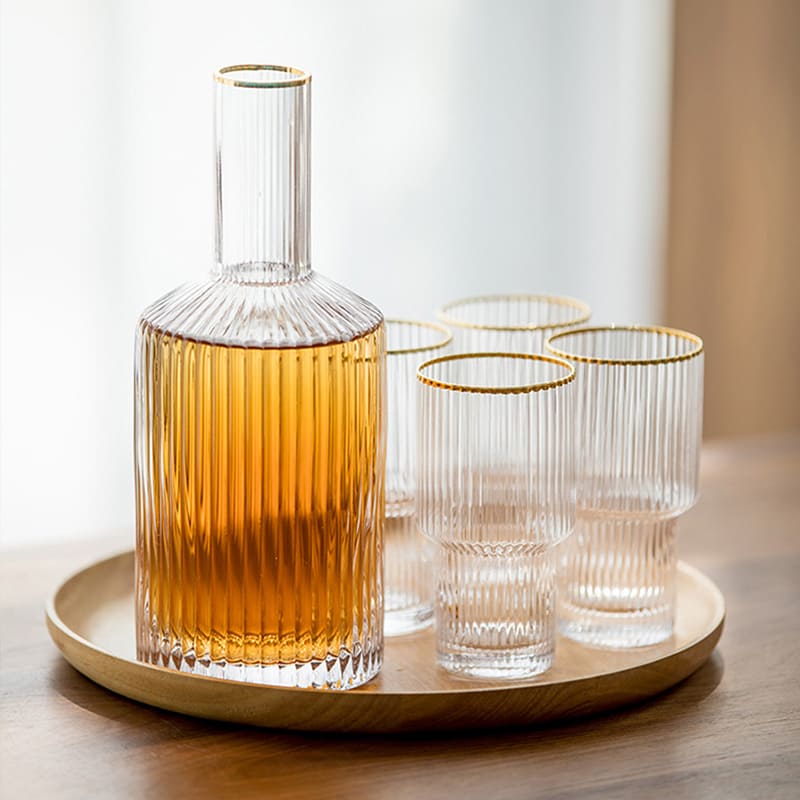 Borosilicate Glass Pitcher with Cups Juice Pitcher