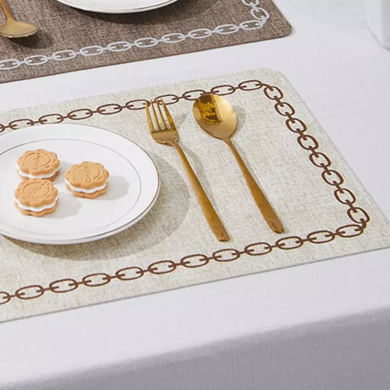 Square Decorative Placemat and Coaster Set
