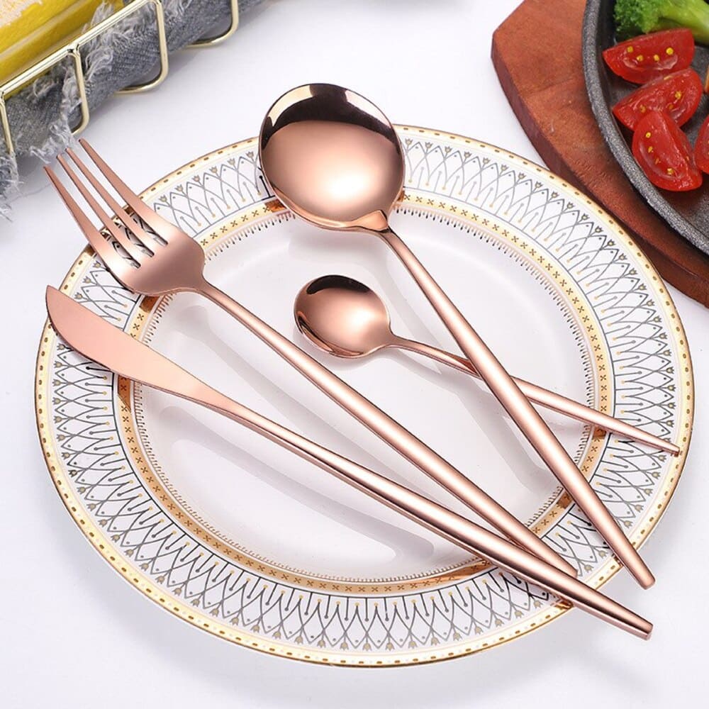 Premium 24-Piece Stainless Steel Cutlery Set