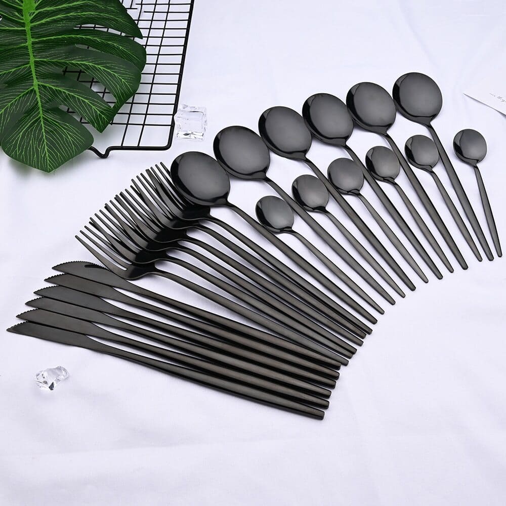 Premium 24-Piece Stainless Steel Cutlery Set