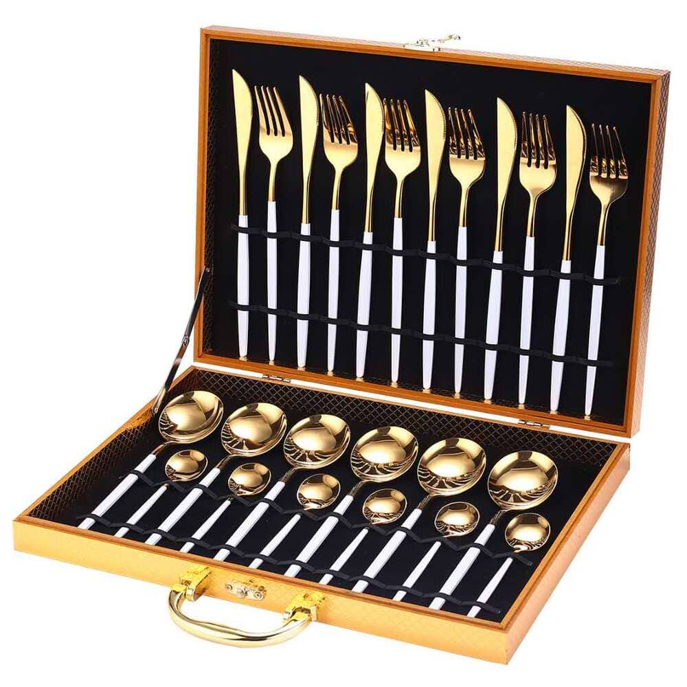 Premium 24-Piece Stainless Steel Cutlery Set