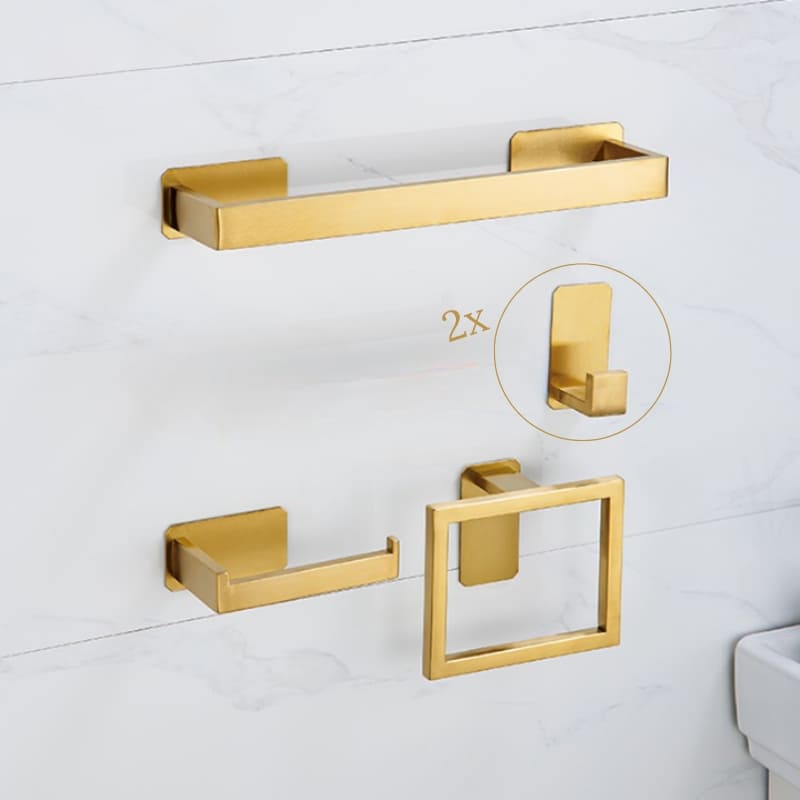 5-Piece Stainless Steel Bathroom Accessory Kit
