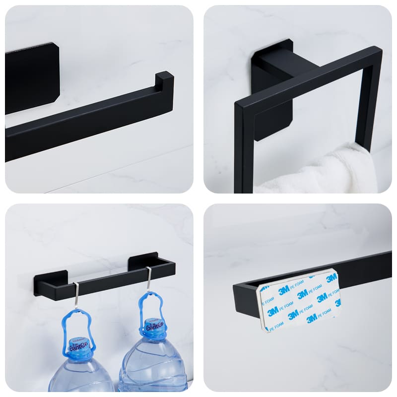 5-Piece Stainless Steel Bathroom Accessory Kit