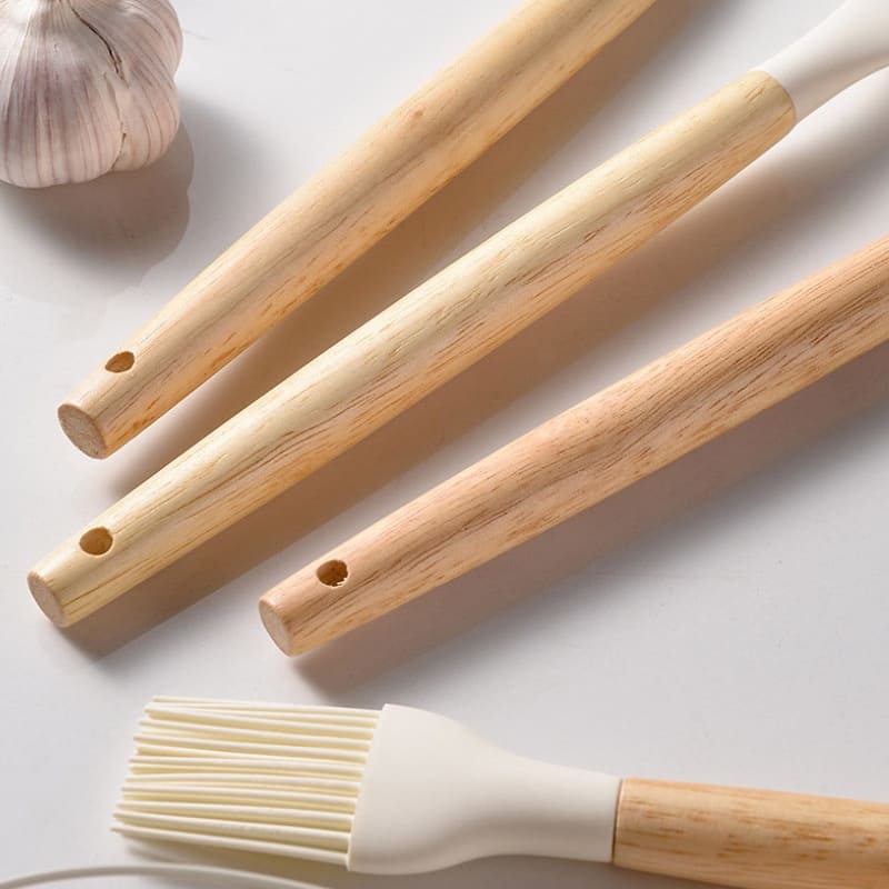 14-Piece Silicone Kitchen Utensil Kit with Organizer