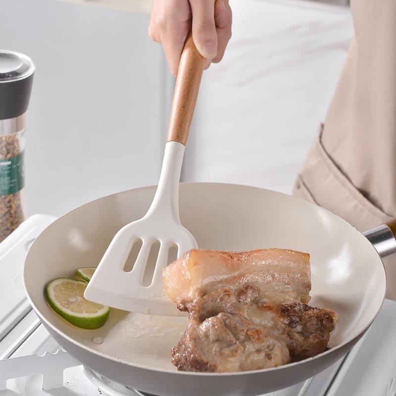 14-Piece Silicone Kitchen Utensil Kit with Organizer