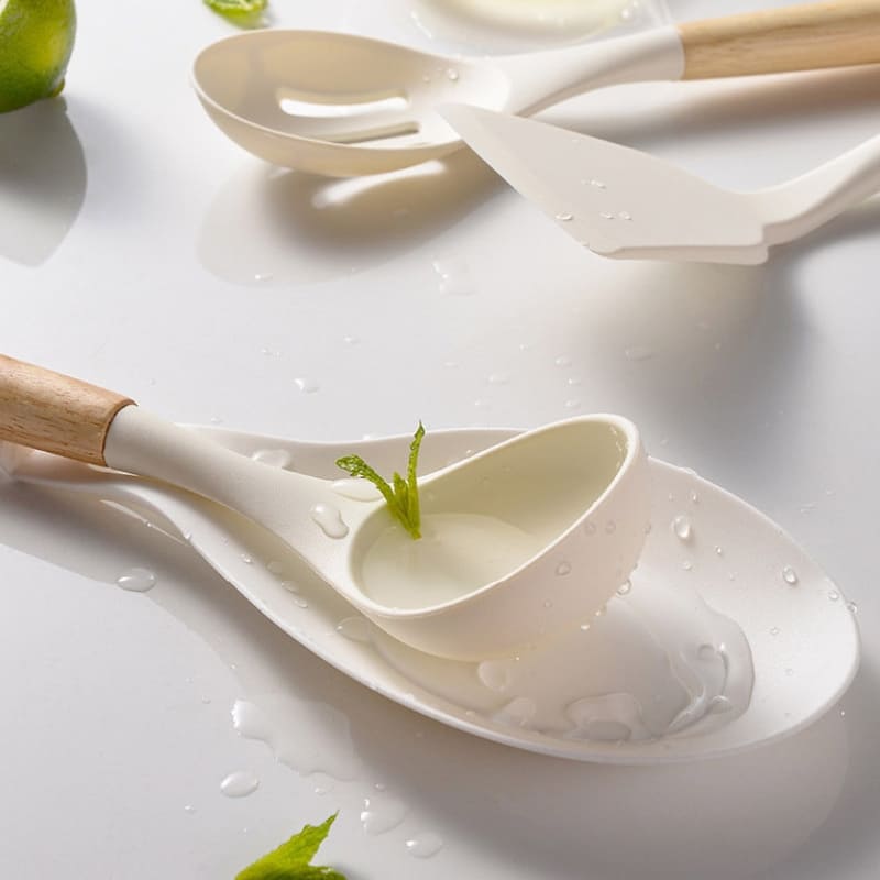 14-Piece Silicone Kitchen Utensil Kit with Organizer
