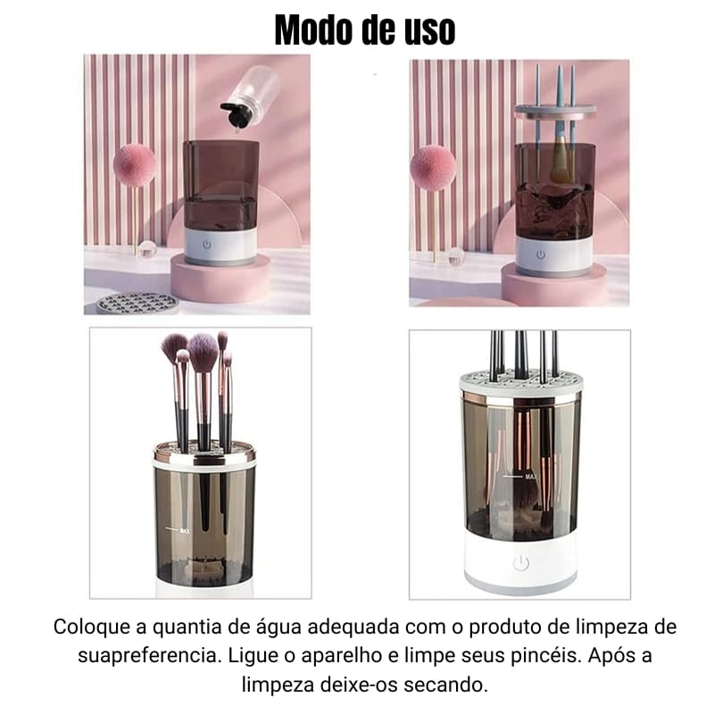 Polihousi Electric Makeup Brush Cleaner