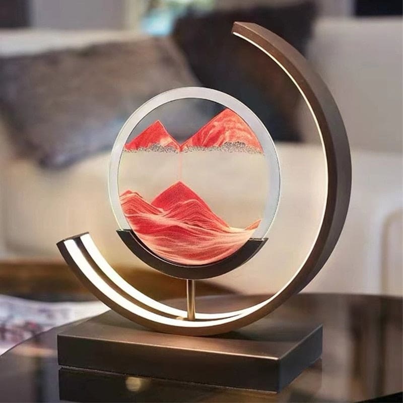 Decorative LED Hourglass Table Lamp