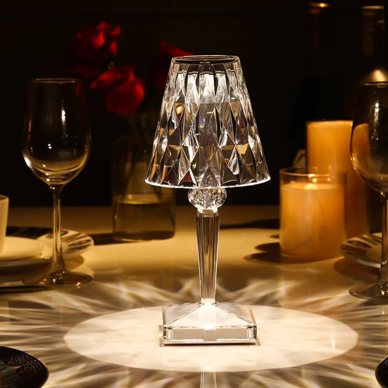 3-in-1 Wireless USB Diamond LED Table Lamp