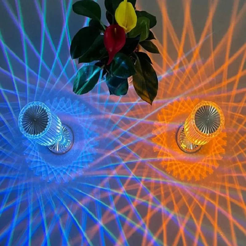 Rechargeable Wireless LED Crystal Table Lamp