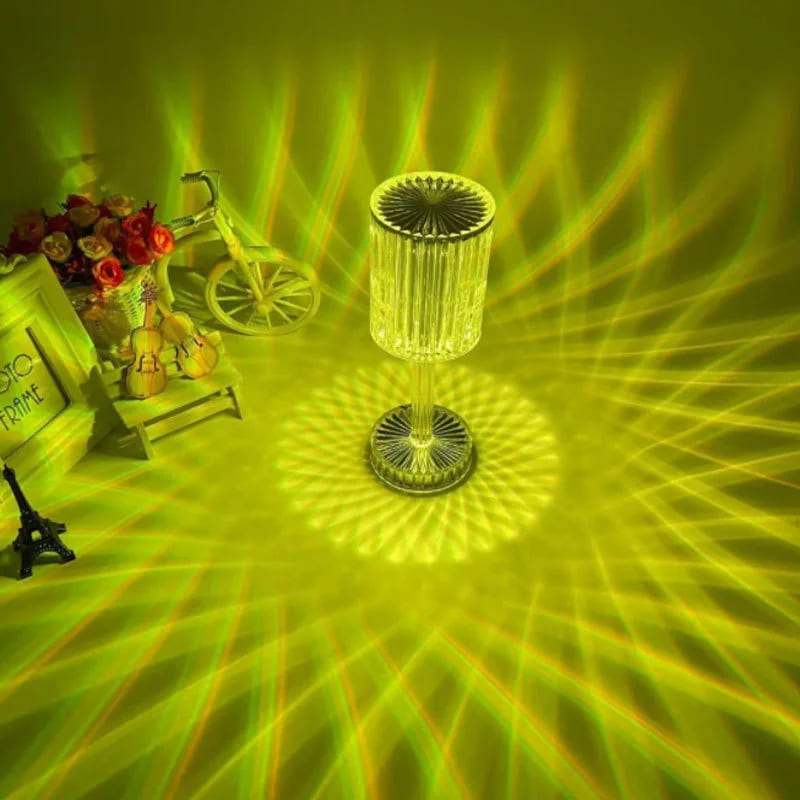 Rechargeable Wireless LED Crystal Table Lamp