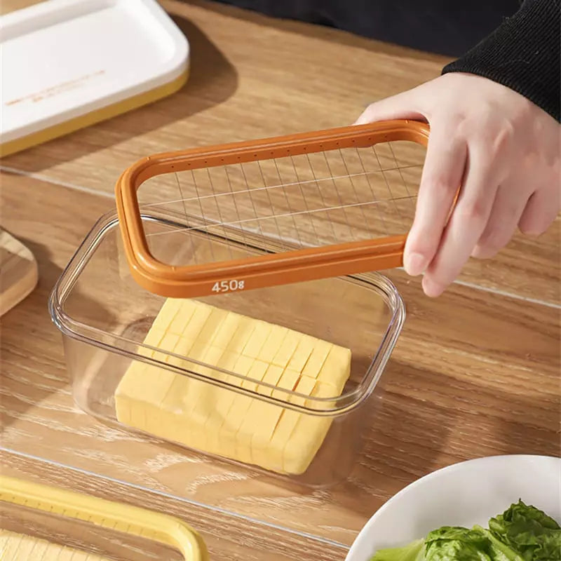 Butter Dish with Butter Knife and Slicer
