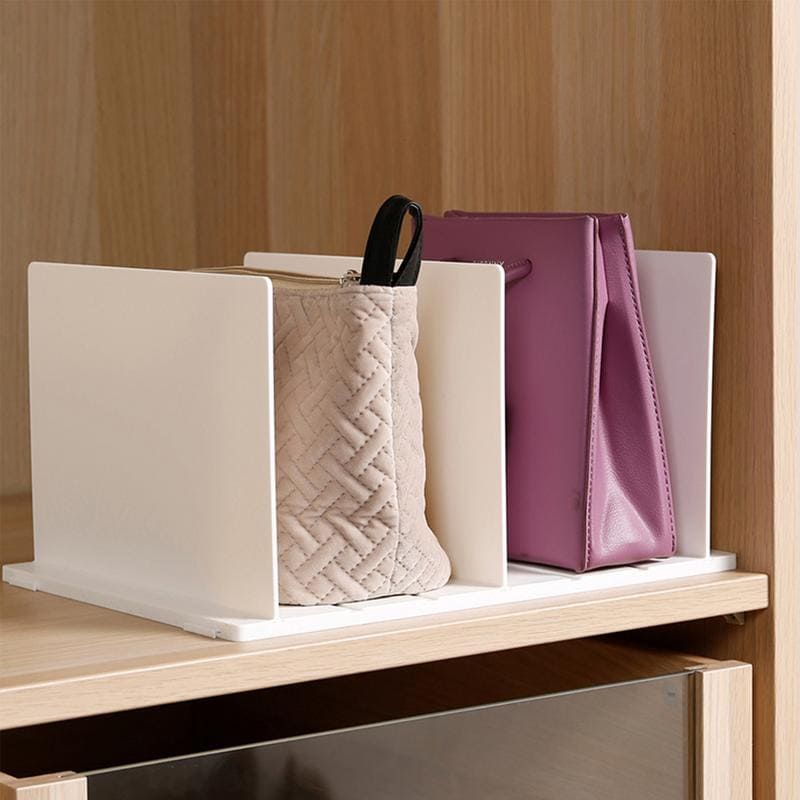 Acrylic Bag Organizer with Retractable Dividers