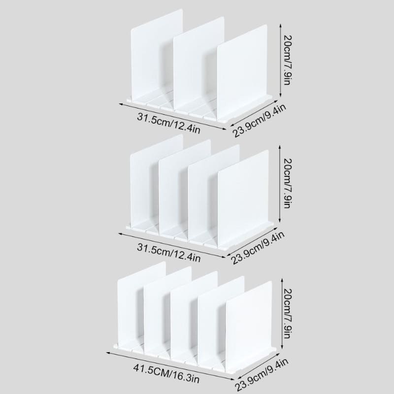 Acrylic Bag Organizer with Retractable Dividers