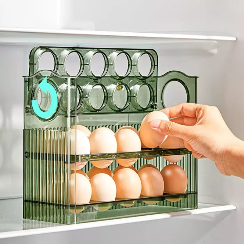 34-Slot Egg Holder Refrigerator Organizer