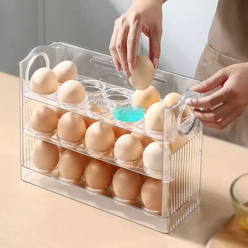 34-Slot Egg Holder Refrigerator Organizer