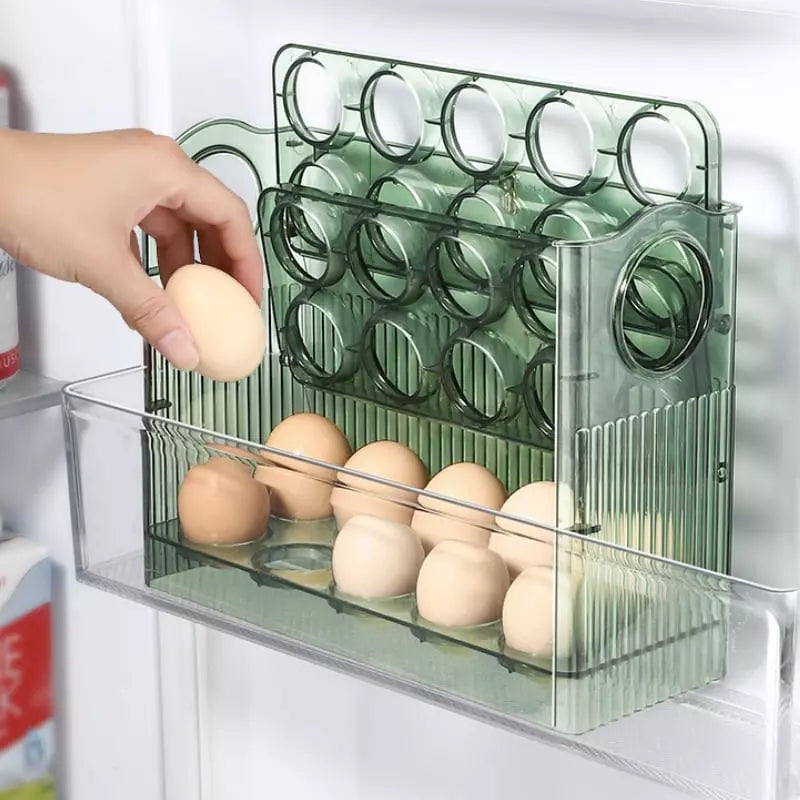 34-Slot Egg Holder Refrigerator Organizer