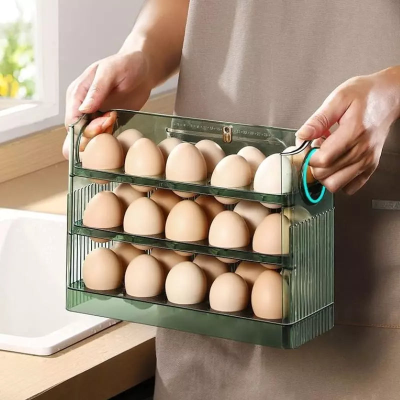 34-Slot Egg Holder Refrigerator Organizer