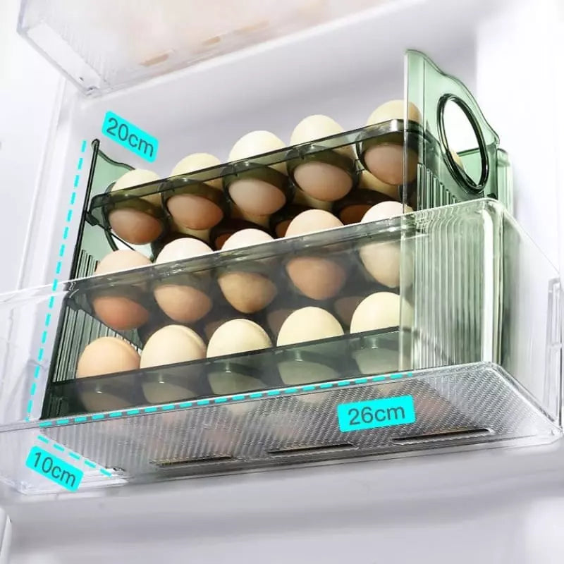 34-Slot Egg Holder Refrigerator Organizer