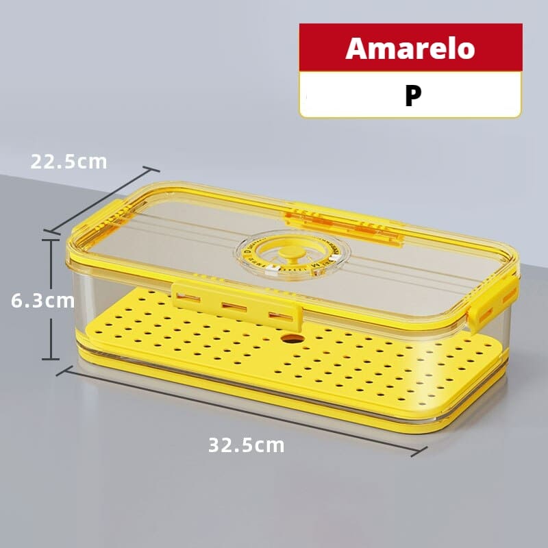 Refrigerator Organizer with Lid and Date Marker