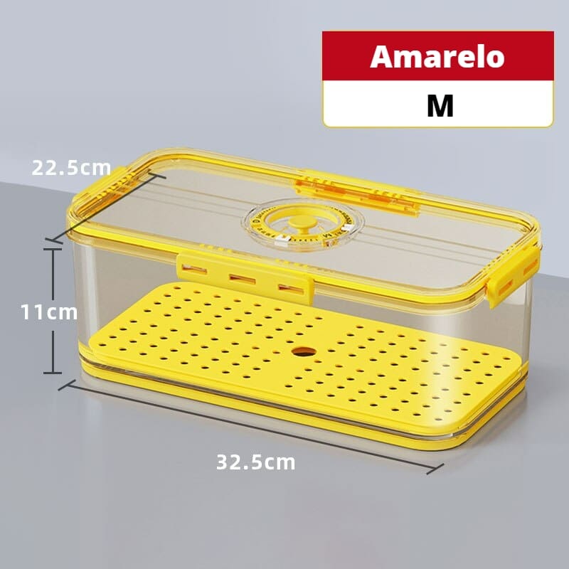 Refrigerator Organizer with Lid and Date Marker