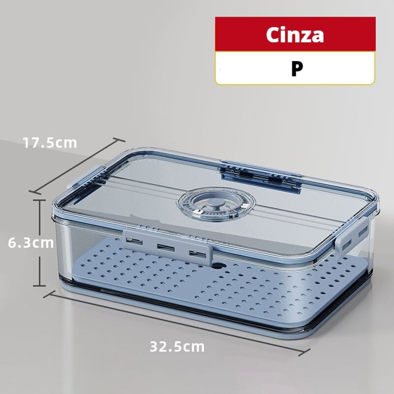 Refrigerator Organizer with Lid and Date Marker