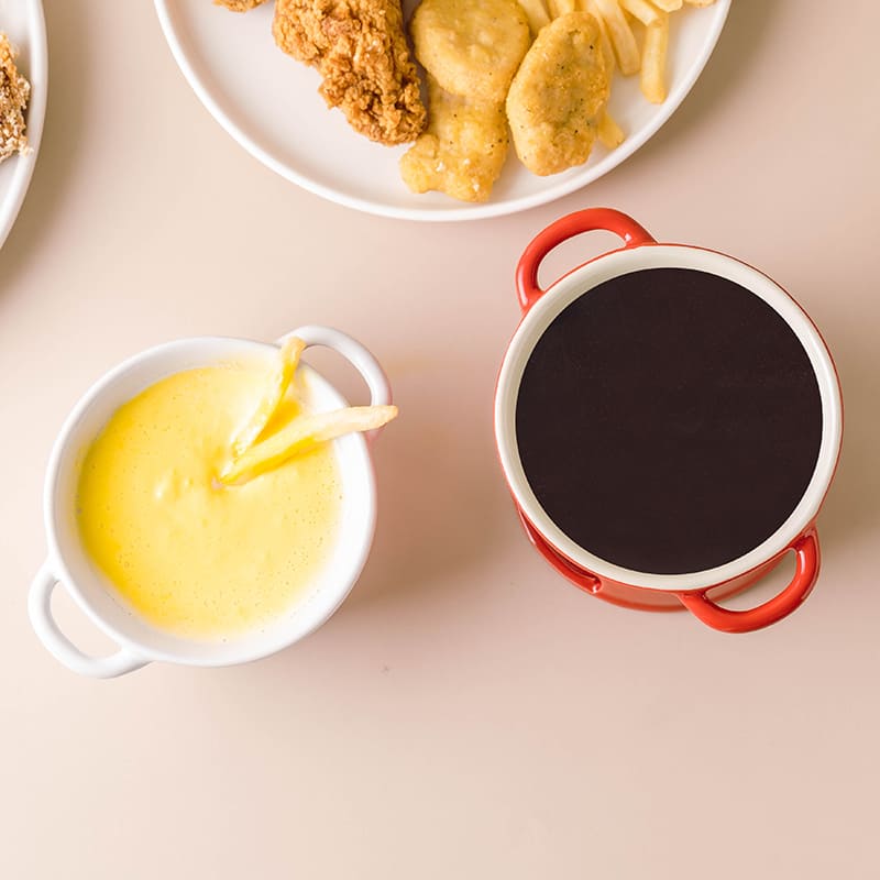 Ceramic Cheese and Chocolate Fondue Pot