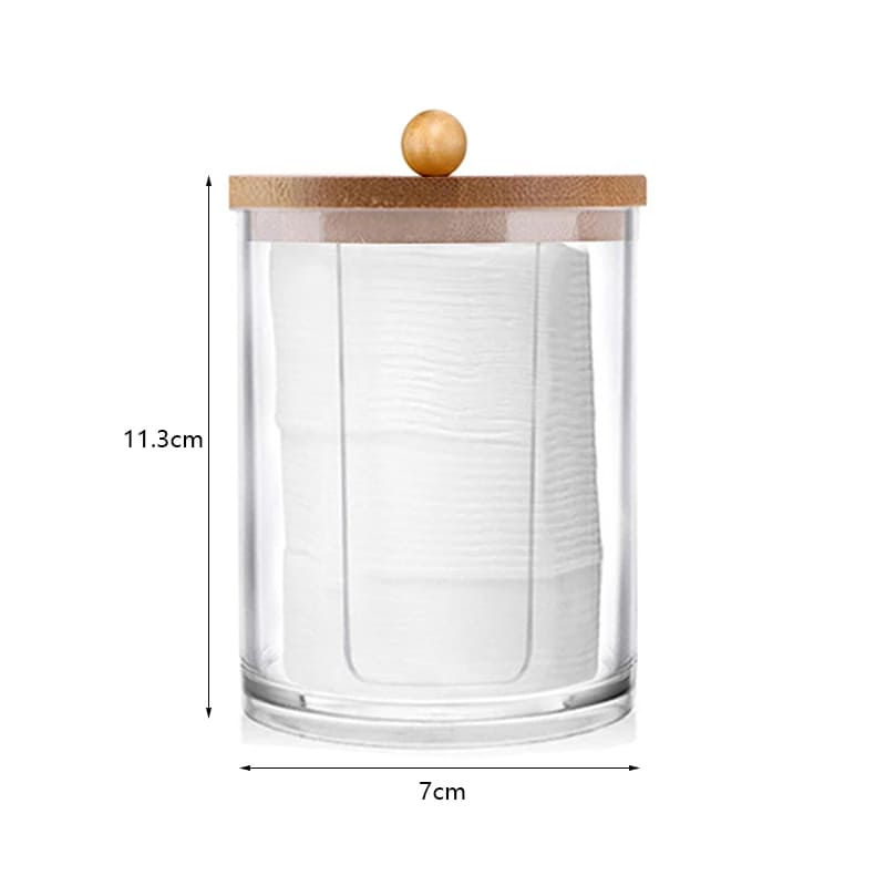 Acrylic Cotton and Cotton Swab Organizer Kit
