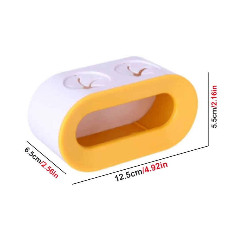 Wall Mount Toothbrush and Toothpaste Holder Organizer