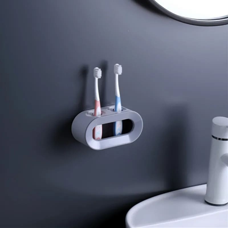 Wall Mount Toothbrush and Toothpaste Holder Organizer