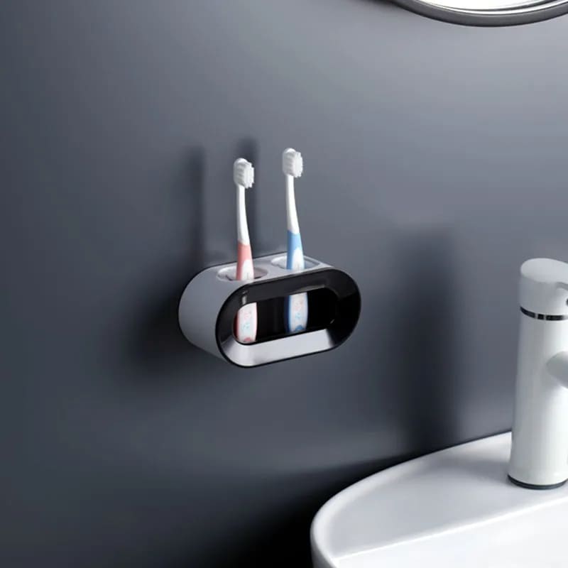 Wall Mount Toothbrush and Toothpaste Holder Organizer