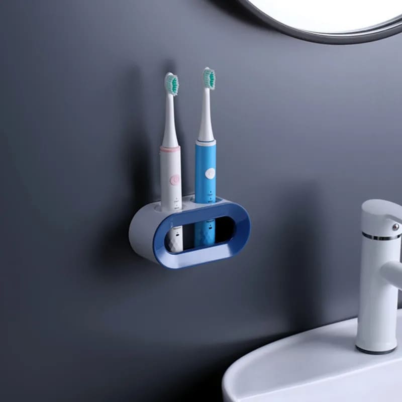 Wall Mount Toothbrush and Toothpaste Holder Organizer