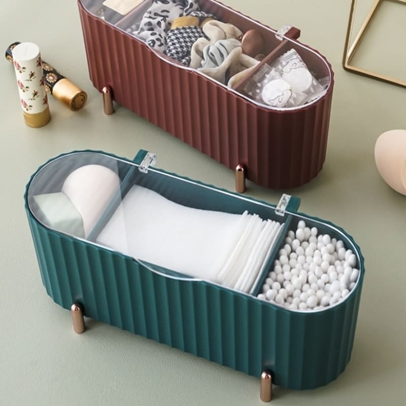 Luxury Makeup Sponge and Cotton Decorative Holder