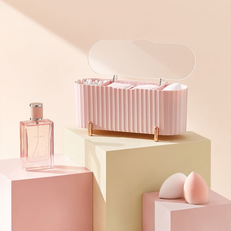 Luxury Makeup Sponge and Cotton Decorative Holder