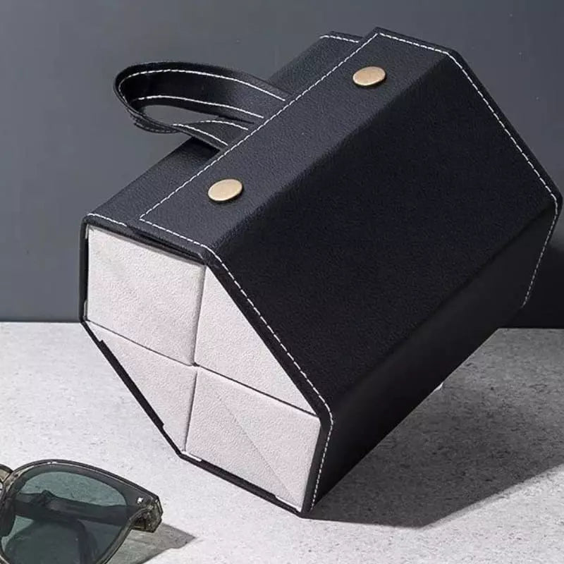 Glasses Case and Organizer with 6 Compartments