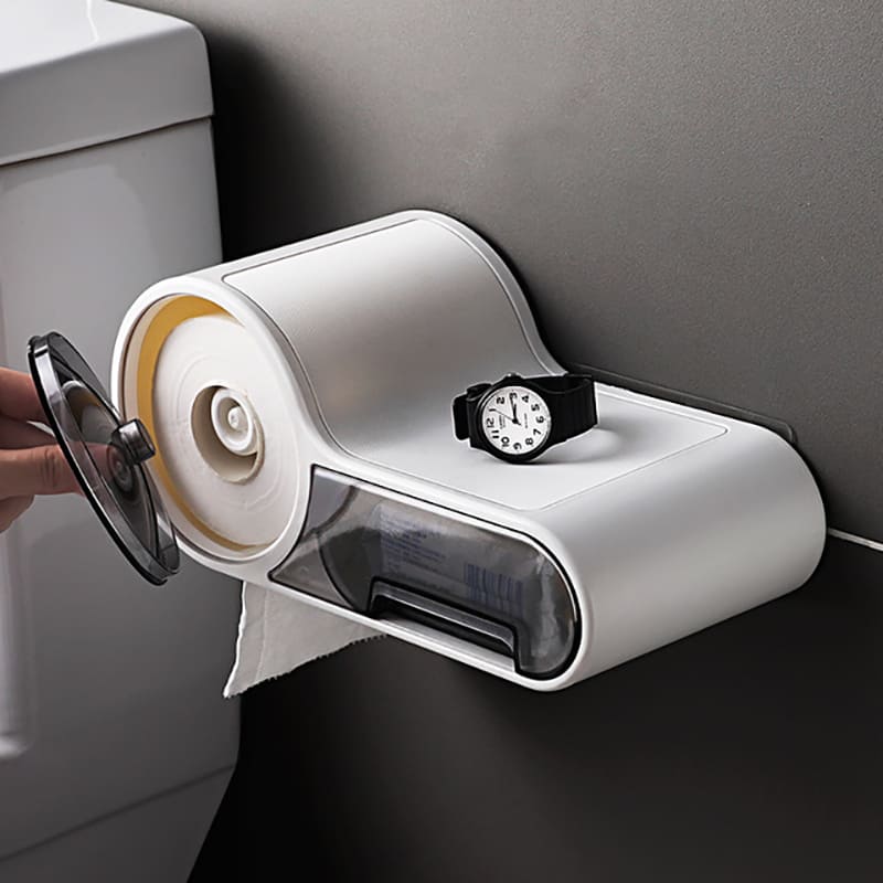 Toilet Paper Holder with Drawer