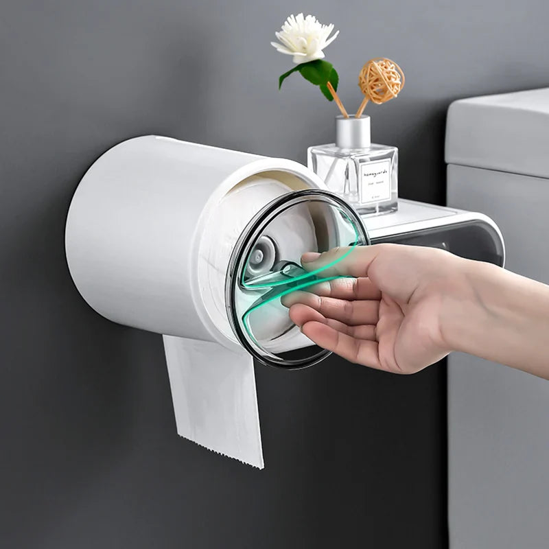 Toilet Paper Holder with Drawer