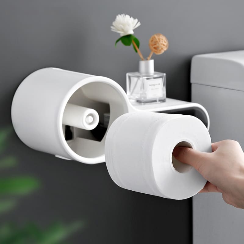 Toilet Paper Holder with Drawer