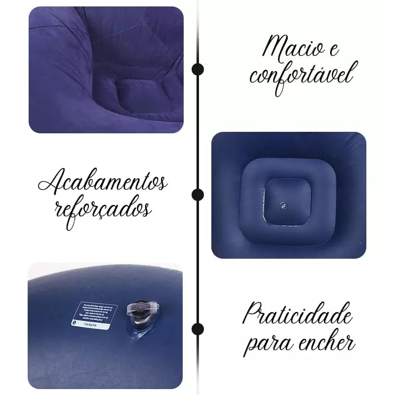 Round Inflatable Living Room Puff