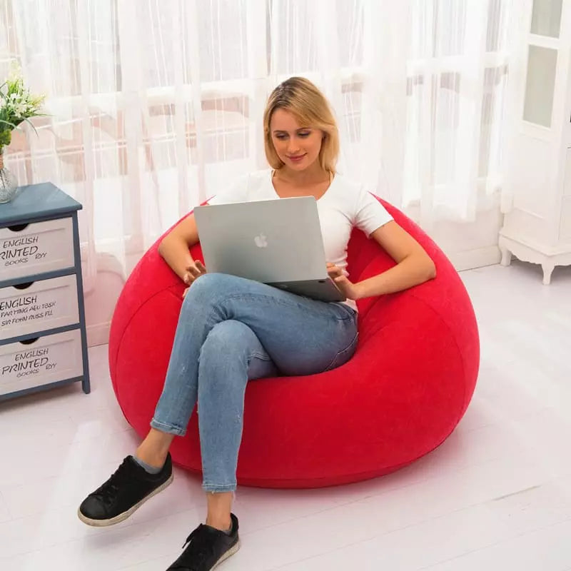 Round Inflatable Living Room Puff