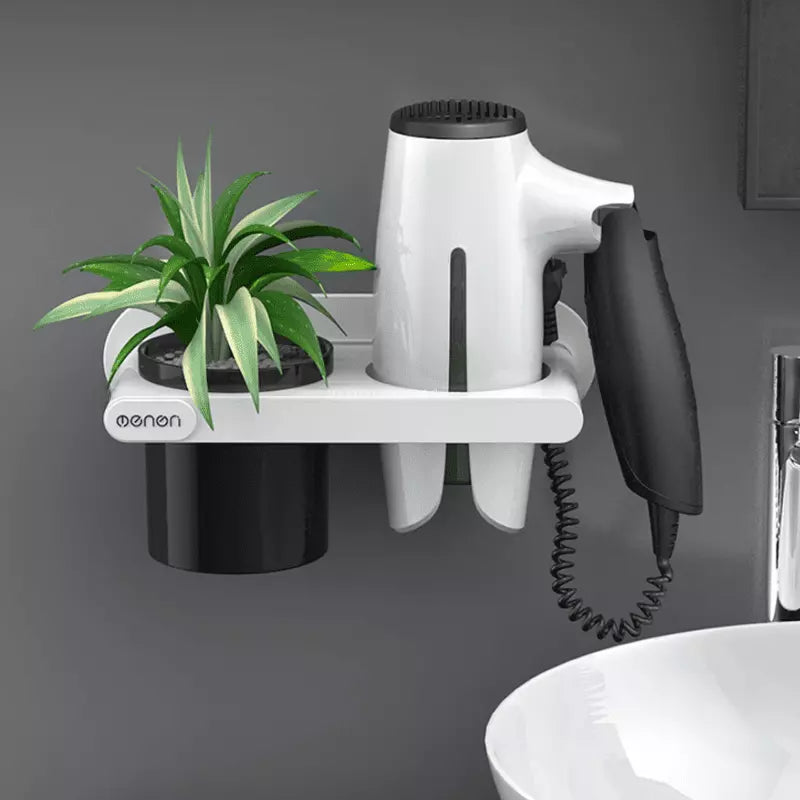 Wall-Mount Hair Dryer Holder