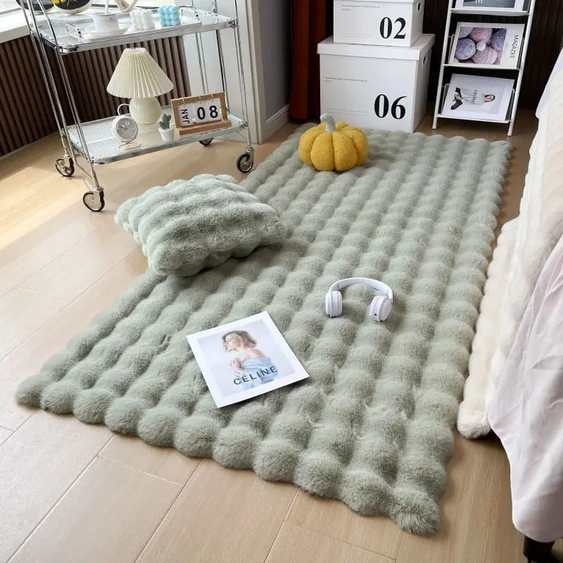 Plush Shaggy Rug Non-Slip Room Carpet