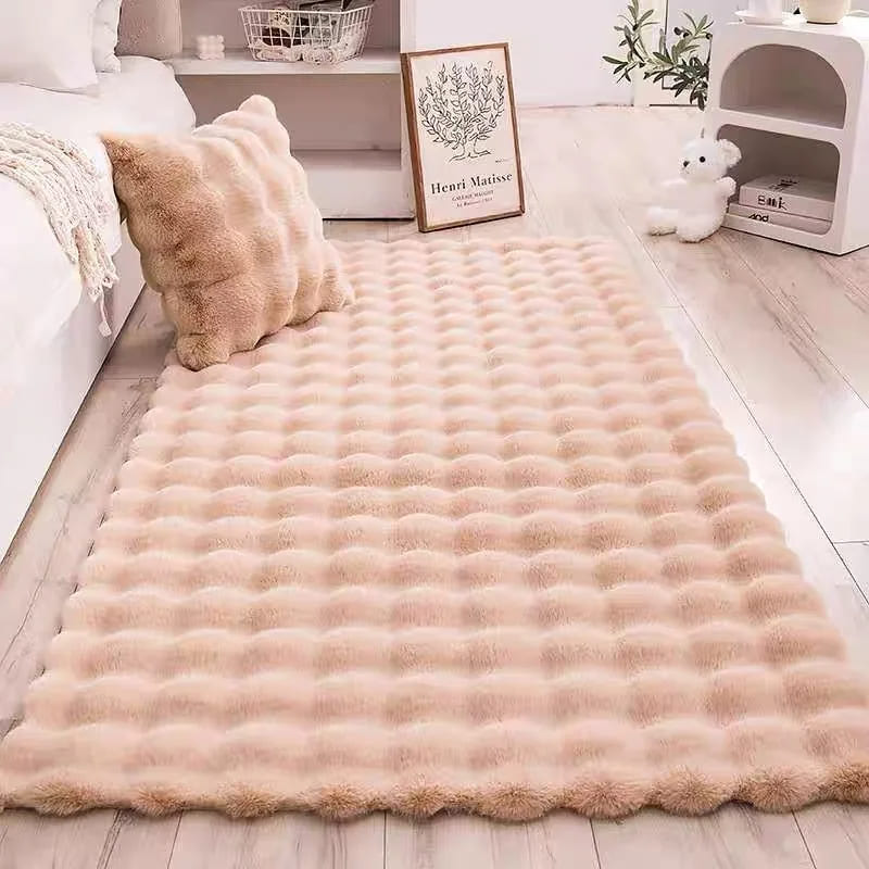 Plush Shaggy Rug Non-Slip Room Carpet