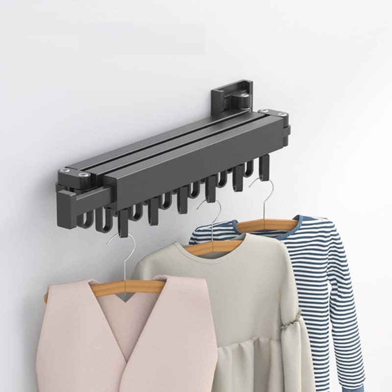 Wall-Mounted Retractable Aluminum Clothes Drying Rack