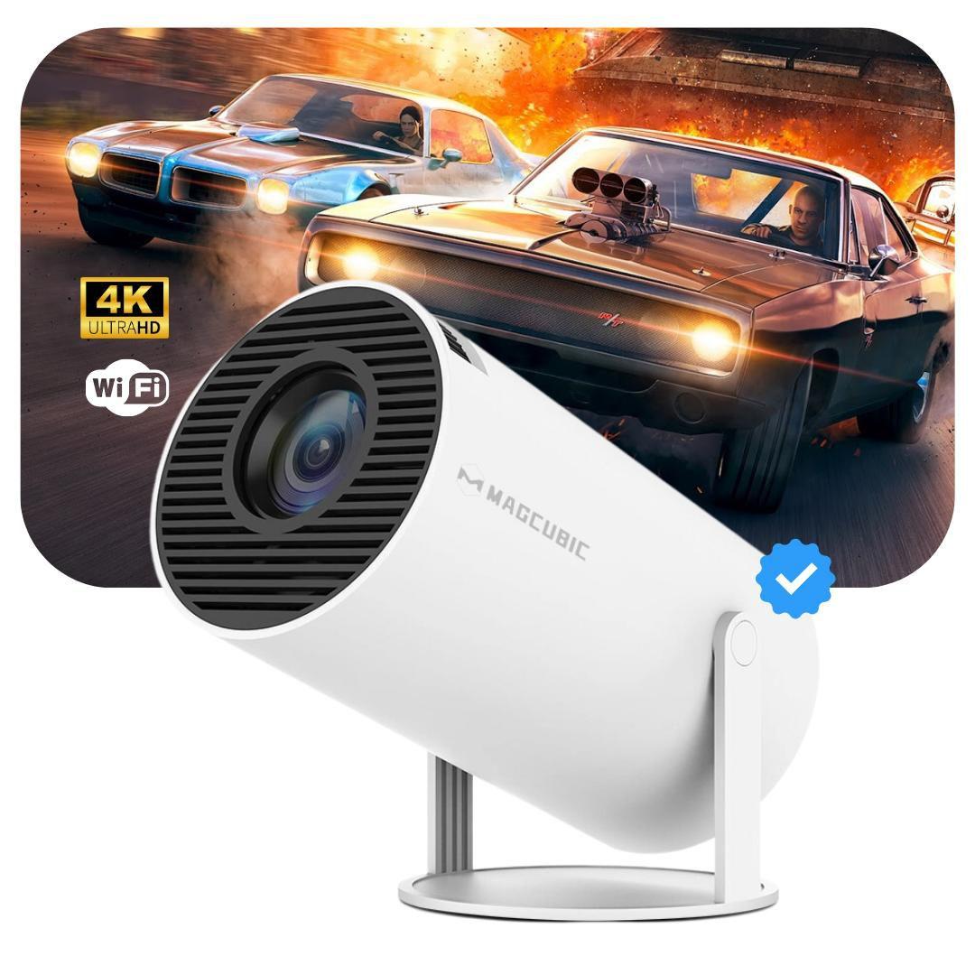 4K 1080p Portable Projector for Home Cinema Ultra HD
