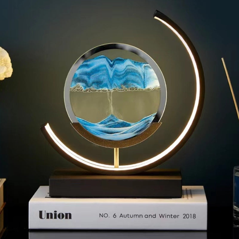 Decorative LED Hourglass Table Lamp
