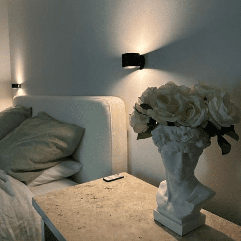 Wireless Indoor LED Bifocal Wall Sconce