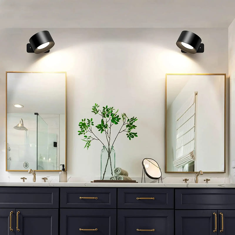 Wireless Indoor LED Bifocal Wall Sconce
