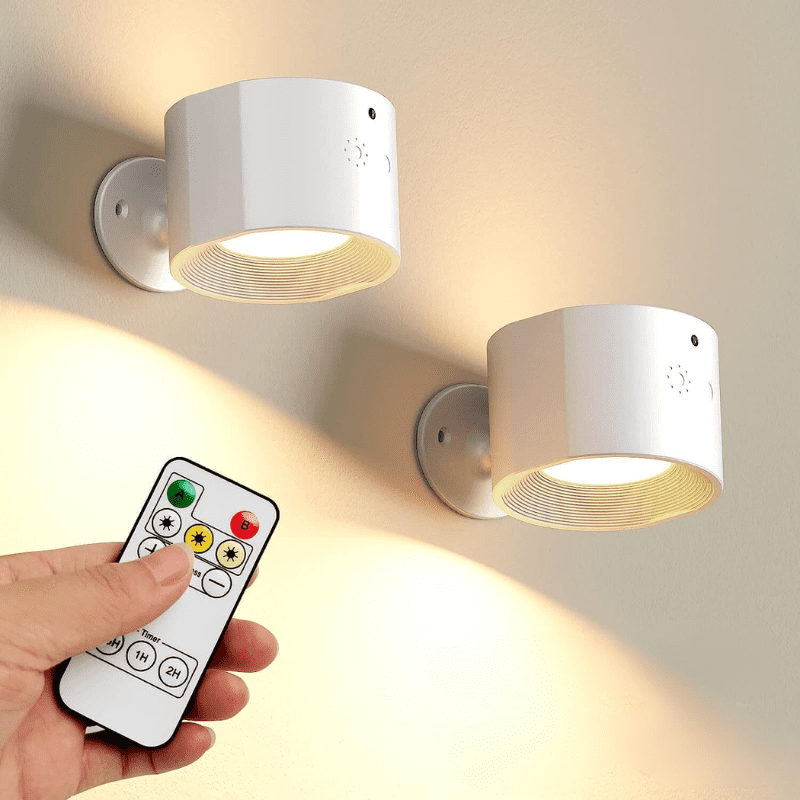 Wireless Indoor LED Bifocal Wall Sconce